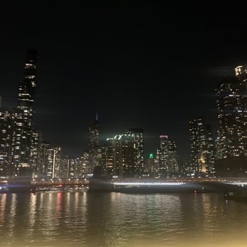 Chicago Architecture Center - The boat stopped at the pier, and I was able to take this photo. - Historical Tours Near Me - Chicago, Illinois