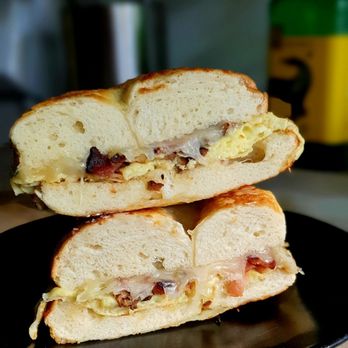 East Frank Superette & Kitchen - BEC on an Asiago bagel - Coffee & Tea Near Me - Monroe, North Carolina