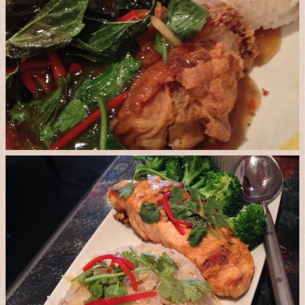 Natta Thai - Crispy duck and salmon fried rice - Thai Near Me - Vienna, Virginia Natta Thai - Crispy duck and salmon fried rice - Thai Near Me - Vienna, Virginia