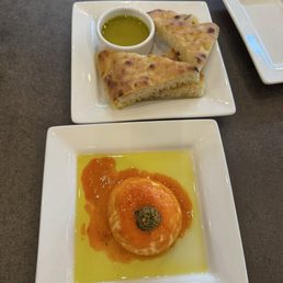 Burratta Appetizer and House-made Focaccia Burratta Appetizer and House-made Focaccia
