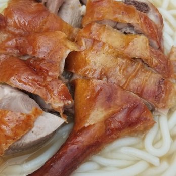Hua Xing BBQ - Bbq duck with thick vermicelli ($6.99+tax, comes with soup/soya milk) - Barbeque Near Me - Unionville, Ontario Hua Xing BBQ - Bbq duck with thick vermicelli ($6.99+tax, comes with soup/soya milk) - Barbeque Near Me - Unionville, Ontario