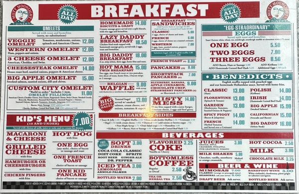 Menu photo 1 Misty Moonlight Diner Pittsfield, MA