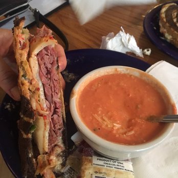 Bodega Brew Pub - Pusan sandwich--Reuben with kimchi--and tomato basil soup. AMAZING!! - Brewpubs Near Me - La Crosse, Wisconsin