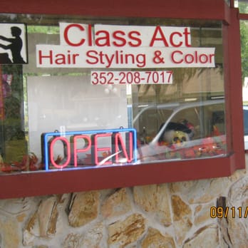 Class Act Hair - Fall window decorations 2015 - Hair Salons Near Me - Dunnellon, Florida