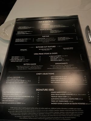 Menu photo 6 Morton's The Steakhouse West Palm Beach, FL Menu photo 6 Morton's The Steakhouse West Palm Beach, FL