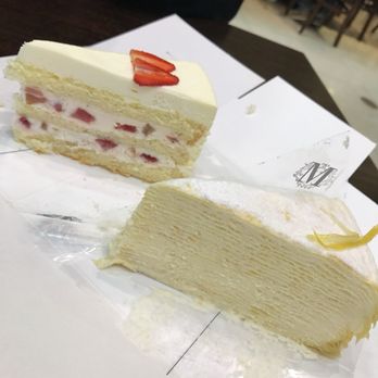 Lady M Cake Boutique - Original Crepe Cake and Strawberry Cream Cake - Desserts Near Me - Arlington Heights, Illinois