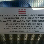 Photo of Fort Totten Trash Transfer Station - Washington, DC, United States. The real address.