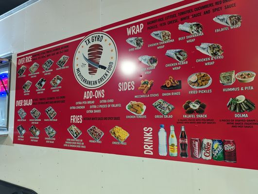 Menu photo 2 TX Gyro Manchaca, TX