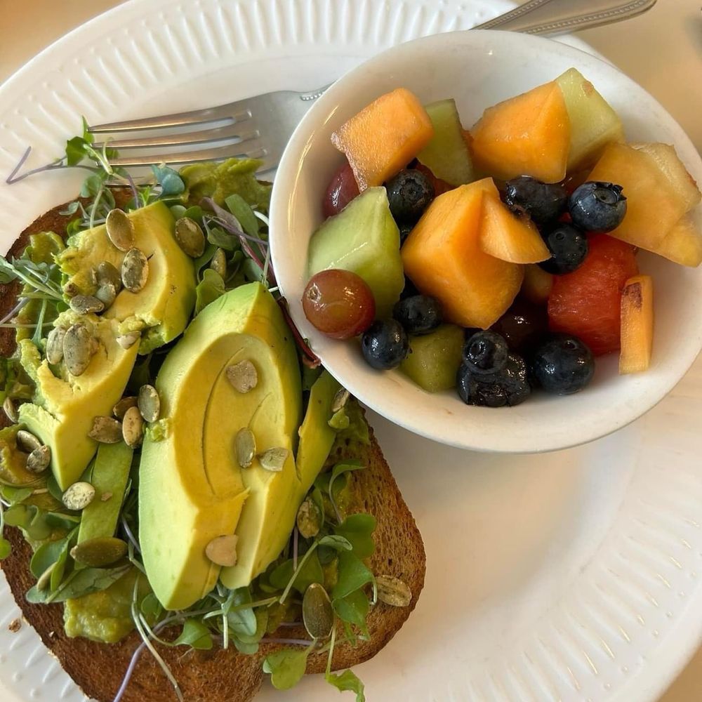 The Greene Lily - AVO toast with fruit - Breakfast & Brunch Near Me - Eureka, California