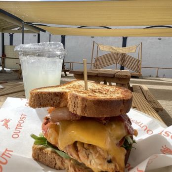 Outpost 29 Palms - Fresh squeezed lemonade and Chipotle Chicken Sandwich (gluten free with added bacon) - Coffee & Tea Near Me - Twentynine Palms, California Outpost 29 Palms - Fresh squeezed lemonade and Chipotle Chicken Sandwich (gluten free with added bacon) - Coffee & Tea Near Me - Twentynine Palms, California