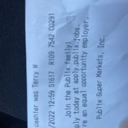 Publix - This is the lady that was awful to me