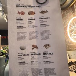 #1 Natural Juice Bar - If you're not sure of what mushroom you want to add to your dish
