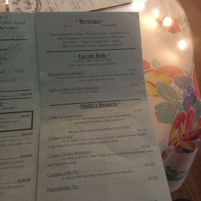Menu photo 6 Mallie Kylas Cafe Brooksville, FL