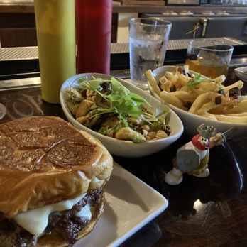 Parlour Bar St. Paul - Cheeseburger, fries and Brussels sprouts - New American Near Me - Saint Paul, Minnesota Parlour Bar St. Paul - Cheeseburger, fries and Brussels sprouts - New American Near Me - Saint Paul, Minnesota