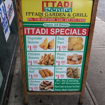 Ittadi Garden & Grill - Specials - Indian Near Me - Jackson Heights, New York