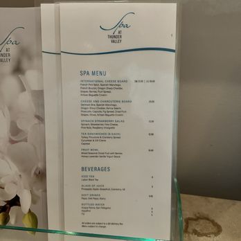 Spa At Thunder Valley - Menu - Massage Near Me - Lincoln, California