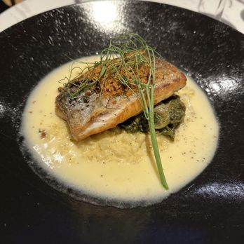 Bellamy's Restaurant - Crispy Skin Seabass - New American Near Me - Escondido, California Bellamy's Restaurant - Crispy Skin Seabass - New American Near Me - Escondido, California