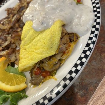 Black Bear Diner Burleson - Chicken Fried Steak Omelette (1170 cals.) - Diners Near Me - Burleson, Texas Black Bear Diner Burleson - Chicken Fried Steak Omelette (1170 cals.) - Diners Near Me - Burleson, Texas