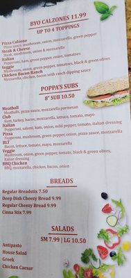 Menu photo 1 Big Poppa's Pizzeria Hartland, MI