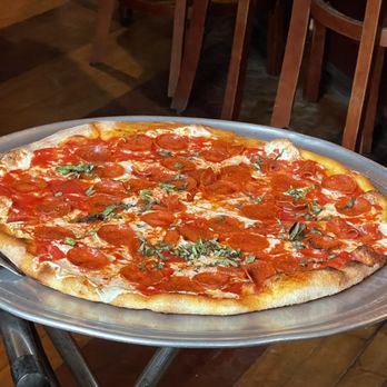 Rustique Pizza - Pepperoni thin crust - Pizza Near Me - Jersey City, New Jersey