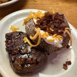 6 oz Hand-Cut Sirloin* with loaded Baked Potato