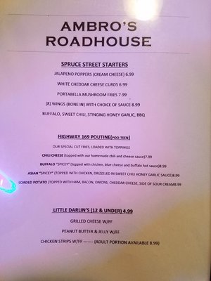 Menu photo 8 Ambro's Roadhouse De Soto, IA Menu photo 8 Ambro's Roadhouse De Soto, IA