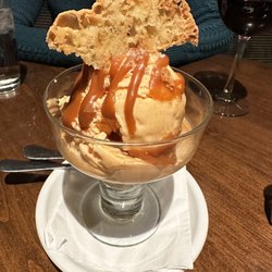 Pumpkin Homers Ice Cream with sea salt caramel and espresso