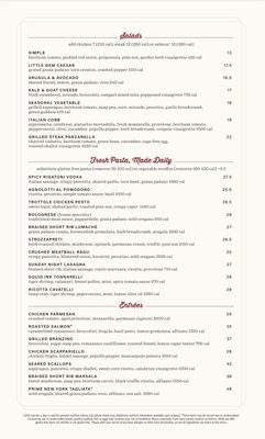 Menu photo 4 North Italia Las Vegas, NV