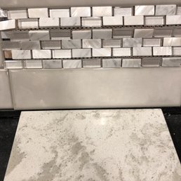 The combination Reanna suggested with the sample of our countertop