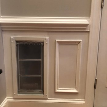 MCCS - Dog door (just before finishing touches) - Handyman Near Me
