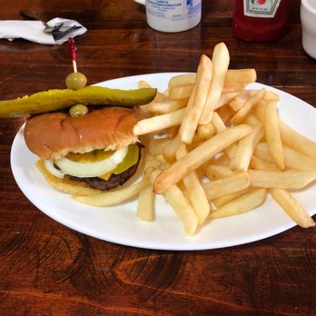 Branding Iron Cafe - a burger and french fries - Breakfast & Brunch Near Me - Coral, Michigan Branding Iron Cafe - a burger and french fries - Breakfast & Brunch Near Me - Coral, Michigan