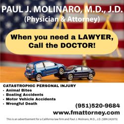 Fransen & Molinaro - Need a LAWYER?
Call the DOCTOR!