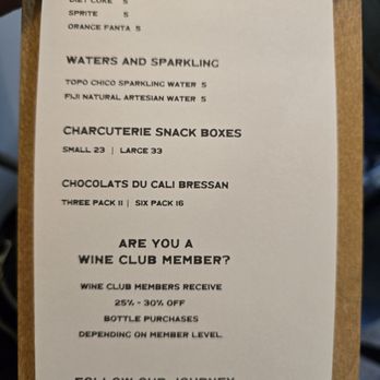 Orgullo Wine - Menu - Wine Tasting Room Near Me - Santa Barbara, California