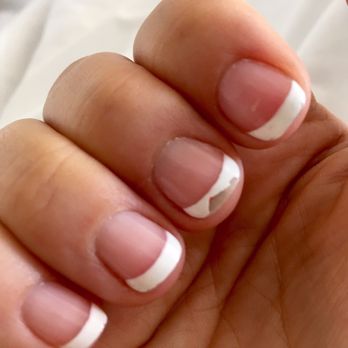 Gel Touch Nail Spa - 2 days after French manicure :( - Nail Salons Near Me - Carlsbad, California Gel Touch Nail Spa - 2 days after French manicure :( - Nail Salons Near Me - Carlsbad, California
