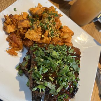 Rumba - Dominican Ribs w/ roasted sweet potatoes(entree $28) - Caribbean Near Me - Hampton Bays, New York Rumba - Dominican Ribs w/ roasted sweet potatoes(entree $28) - Caribbean Near Me - Hampton Bays, New York