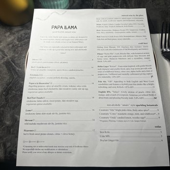 PAPA LLAMA - Menú - Latin American Near Me - Orlando, Florida PAPA LLAMA - Menú - Latin American Near Me - Orlando, Florida