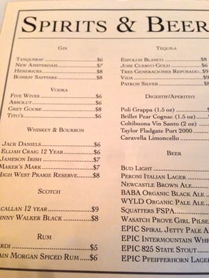 Menu photo 7 BTG Wine Bar Salt Lake City, UT
