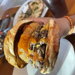 Jenny burger with mango habanero