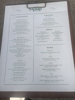 Menu photo 6 Sipsip Rum Bar Coconut Grove, FL Menu photo 6 Sipsip Rum Bar Coconut Grove, FL