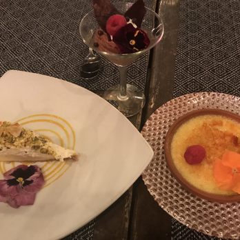 A Food Affair - Desserts: Meyer Lemon Pie, Belgium Chocolate Mousse, and Tahitian Vanilla Crème Brûlée. - French Near Me - Los Angeles, California A Food Affair - Desserts: Meyer Lemon Pie, Belgium Chocolate Mousse, and Tahitian Vanilla Crème Brûlée. - French Near Me - Los Angeles, California