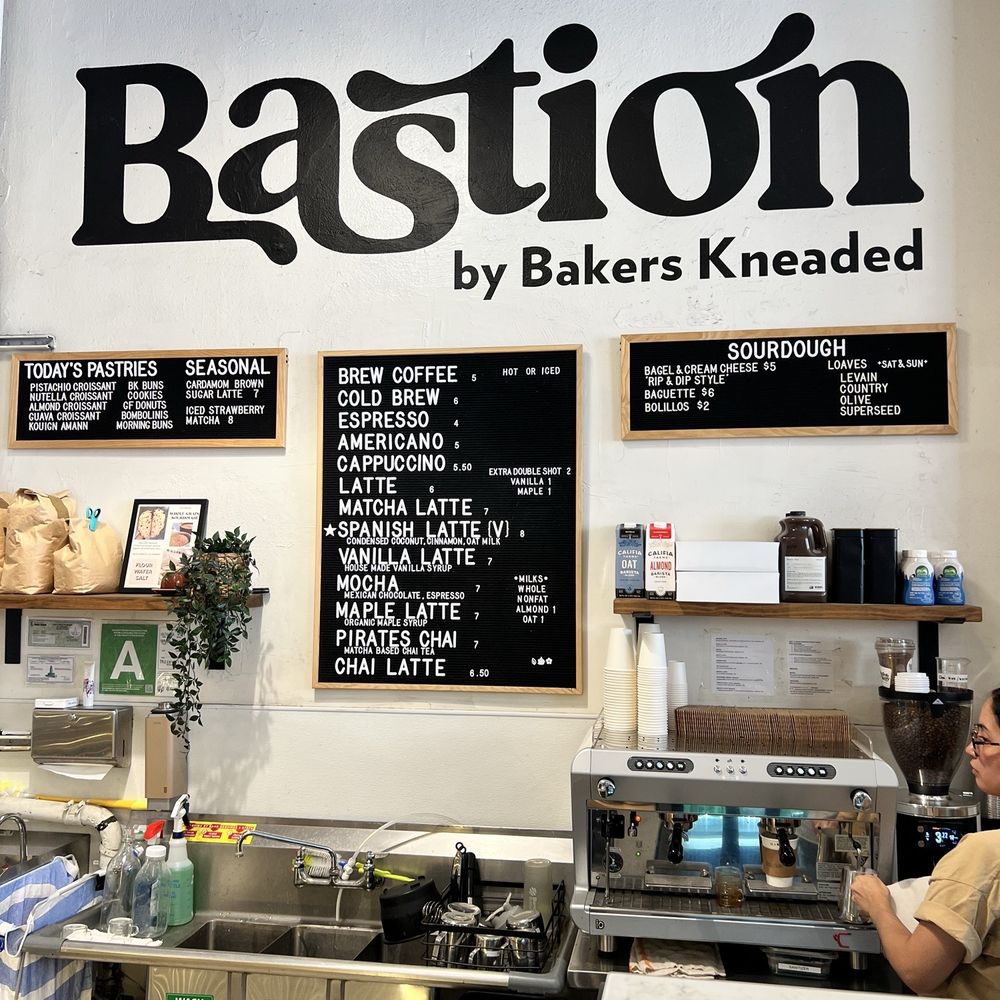 Bastion Bakery - Bastion counter and menu board - Bakeries Near Me - Los Angeles, California