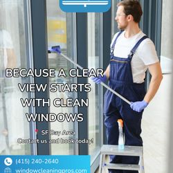 Window Cleaning Pros - Because a clear view starts with clean windows. Clarity isn't just about what you see -- it's about how you feel in your space.
