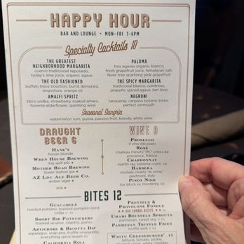 The Henry - Happy hour menu - New American Near Me - Phoenix, Arizona The Henry - Happy hour menu - New American Near Me - Phoenix, Arizona