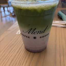 Blueberry lavender matcha