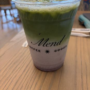 Mend Coffee & Goods - Blueberry lavender matcha - Coffee & Tea Near Me - Atlanta, Georgia