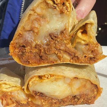 El Merendero - chorizo burrito (with potatoes and cheese) - Mexican Near Me - La Verne, California