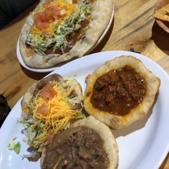 Cafe Santa Rosa - Yum! Sampler and the regular Indian fry bread with meat. - American Near Me - Tucson, Arizona Cafe Santa Rosa - Yum! Sampler and the regular Indian fry bread with meat. - American Near Me - Tucson, Arizona