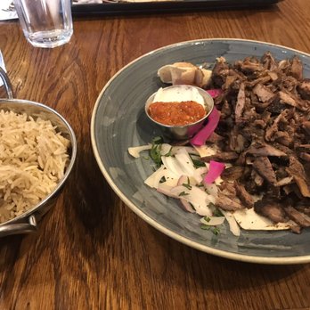 Ya Hala - Lamb shawarma plate with rice - Middle Eastern Near Me - London, XGL