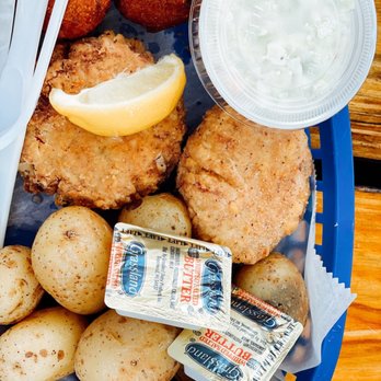 The Blue Gator - Crab cake platter - Seafood Near Me - Dunnellon, Florida The Blue Gator - Crab cake platter - Seafood Near Me - Dunnellon, Florida