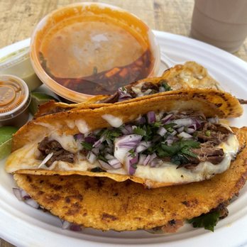 Tacos El Guero - Birria taco plate - Food Trucks Near Me - Dundee, Oregon